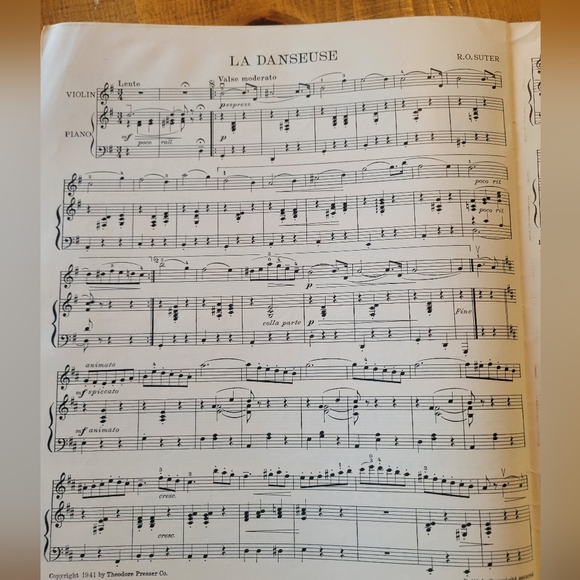 Antique Vintage The Etude Music Magazine Feb 1942 Issue Sheet Music Articles Ads - Picture 9 of 9